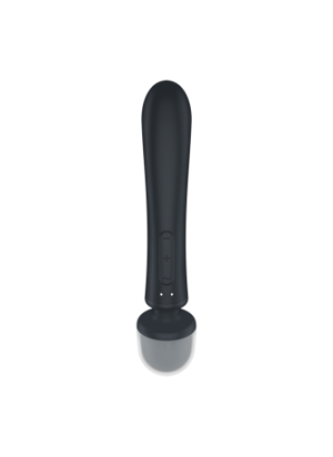 2 en 1 Vibromasseur rabbit et wand noir USB Triple Lover Satisfyer - CC597825